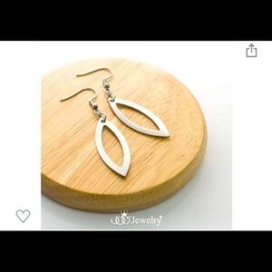 Stainless Steel Teardrop Dangle Earrings